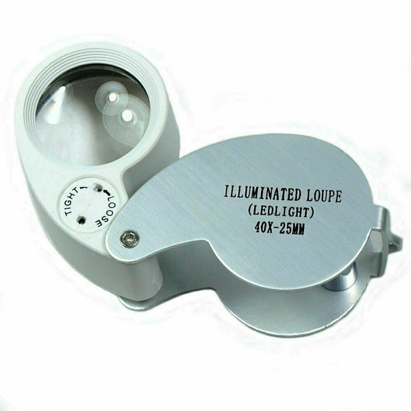 LED Illuminated jewelry Magnifiers Loop