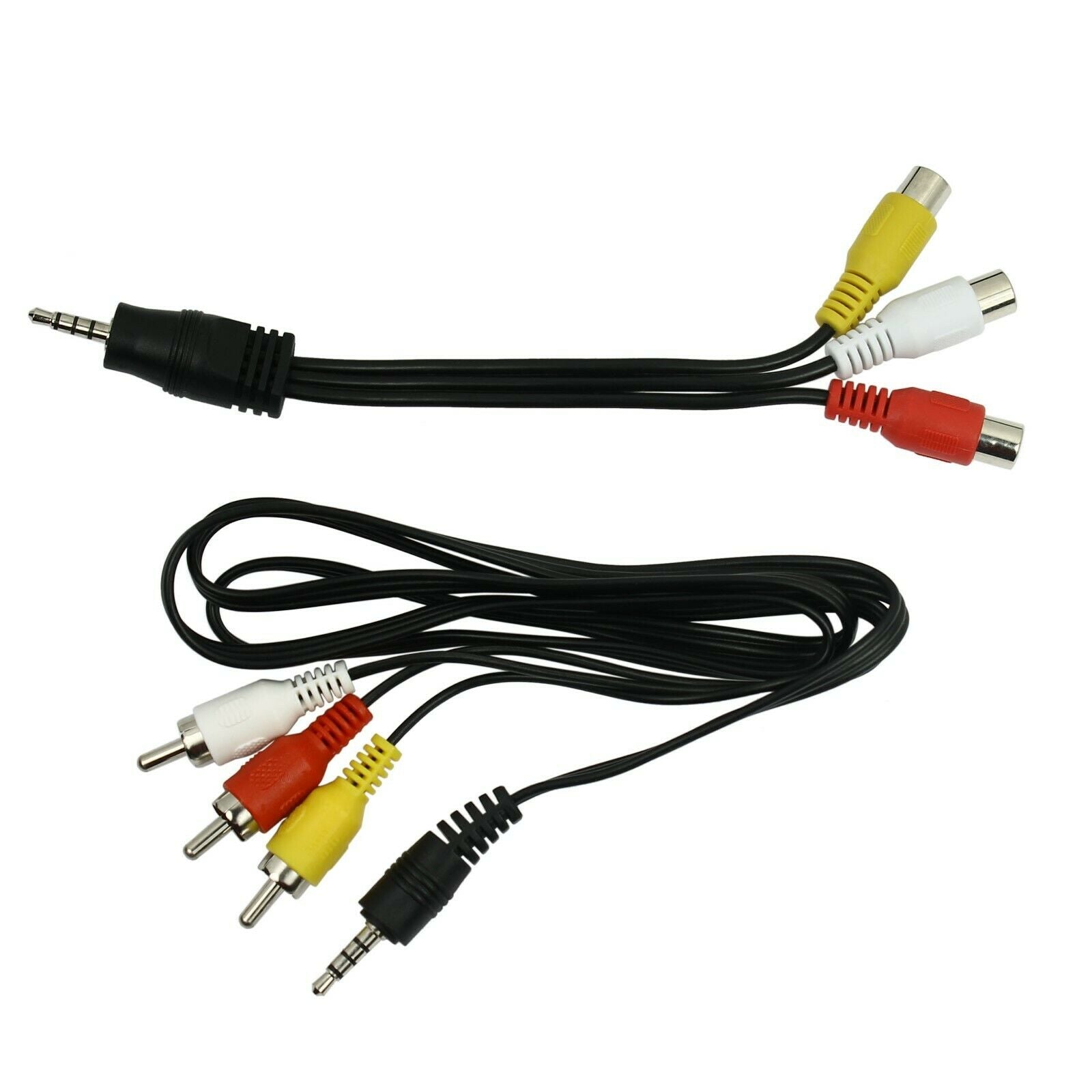 Câble RCA composite vidéo et audio Jaune rouge blanc 1,5m