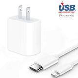 Madison 25 Pack 18W USB-C Power Adapter with 3FT USB-C Cable For iPhone 5 6 7 8 10 11 12 13
